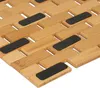 Relaxdays Badematte Bambus, 70 x 42 cm, faltbar, Produktbild-Vorschau 6