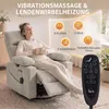 Sillón reclinable eléctrico HOMCOM con función giratoria, Vista previa de la imagen del producto 6