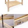 Collage of close-up shots of a wooden garden bed with a mini greenhouse attachment. Produktbild-Vorschau