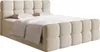 A bed with a headboard and bedding, shown against a white background. Náhľad obrázku produktu