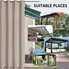 lot de 2 rideaux d'extérieur pour jardin terrasse pavillon Voir les images du produit 9