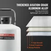 A close-up of a white cryogenic tank with a black lid and a silver handle, next to a diagram illustrating layers of aluminum alloy. Náhled obrázku produktu