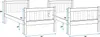 A diagram showing two beds with dimensions indicated by arrows and numbers. Produktbild-Vorschau
