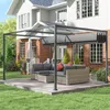 Outsunny Pergola coulissante pergola rétractable 4 x 3 m Voir les images du produit 4