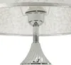Lampa stojąca metalowa i tekstylna, w kolorach srebrnym i Podgląd zdjęcia produktu 3