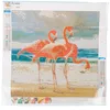 Diamant-Mosaik Diamant Malerei Flamingi Vögel 5D Produktbild-Vorschau 3