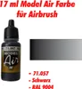 Vallejo Model Air, 17 ml, Schwarz, Matte, Flasche Produktbild-Vorschau 3