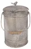 Clayre & Eef Kosz na śmieci z pedałem 24 x 24 x 36 cm, Podgląd zdjęcia produktu 4