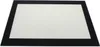 A rectangular glass panel with a black border, likely an oven door inner glass. Produktbild-Vorschau