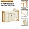 A laundry sorter with multiple compartments and removable bags, presented with feature callouts. Anteprima dell’immagine prodotto