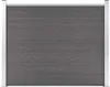 vidaXL Zaunelement WPC 180x146 cm Grau Náhľad obrázku produktu 2