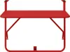 A red metal balcony table with a white background. Anteprima dell’immagine prodotto