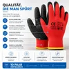 10x Paar Arbeitshandschuhe Herren EN388 rot - Extra Power Produktbild-Vorschau 8
