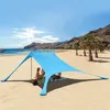 Duży namiot tarp plażowy baldachim parawan słoneczny 2x2m Podgląd zdjęcia produktu 3