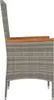 vidaXL Gartenstühle mit Kissen 4 Stk. Poly Rattan Grau Produktbild-Vorschau 5
