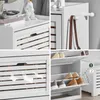 SoBuy FSR108-W Skriňa na topánky s 3 chlopňami Stojan na Náhľad obrázku produktu 6