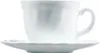 Filiżanka do kawy ze spodkiem Trianon 220 ml biała Podgląd zdjęcia produktu 3
