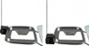 A product shot of a Vileda ironing board attachment, shown from a low angle against a white background. The attachment is made of metal and has a black plastic component attached to its side. Podgląd zdjęcia produktu