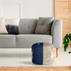 WOMO-DESIGN Sitzpouf Jacksonville Ø 35x43cm, Natur/Blau, Produktbild-Vorschau 5