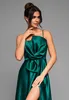 Ombre Abendkleid Satin Maxi grün S Produktbild-Vorschau 3