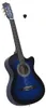 vidaXL Westernová gitara s výrezom a 6 strunami Blue Shaded Náhľad obrázku produktu 1