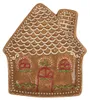 Clayre & Eef Frühstücksteller Lebkuchenhaus 20x18x3 cm Produktbild-Vorschau 1