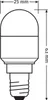 OSRAM LED Kühlschranklampe T26 2,3W E14 200lm 6.500 opal Produktbild-Vorschau 5
