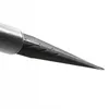 A close-up shot of the pointed end of a black solar garden light stake. Produktbild-Vorschau