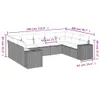 The Living Store 9-tlg. Garten-Sofagarnitur mit Kissen Produktbild-Vorschau 4