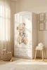 Armadio per bambini grande, bianco, con cassetti e asta Anteprima dell’immagine prodotto 5