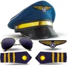 Pilotenpak voor heren – Kostuum voor carnaval/feest met Productafbeelding-voorbeeld 2