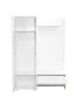 Albello Garderobenschrank Kleiderschrank mit Spiegel Milano Produktbild-Vorschau 2