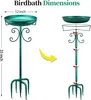 Grande vasca da bagno per uccelli in metallo per giardino Anteprima dell’immagine prodotto 7
