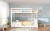 Cama nido de 90x200 cm para niños, color blanco, divisible Vista previa de la imagen del producto 18