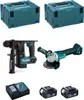 MAKITA Kit DLX2125TJ1B (DGA504 + DHR171 + 2 x 5,0 Ah + Produktbild-Vorschau 1