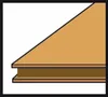 A close-up, angled view of a wooden plank or layered material, possibly a sample or a cross-section. Náhled obrázku produktu
