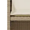 Design 3-tlg. Bistro-Set mit Kissen Beige Poly Rattan, Produktbild-Vorschau 6