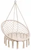 KIK KX7629 Závěsné křeslo s třásněmi 80 cm, béžové Podgląd zdjęcia produktu 1