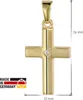 trendor 08516 Kinder Kreuz Gold 333 mit Zirkonia und goldplattierte Kette 7 Produktbild-Vorschau