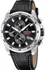 Festina Herren Uhr Elegant Leder Armbanduhr schwarz Produktbild-Vorschau 1