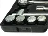 A close-up view of a socket wrench set in its black plastic case. Anteprima dell’immagine prodotto