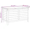 vidaXL Cassapanca da giardino 99x49,5x58,5 cm in legno Anteprima dell’immagine prodotto 9