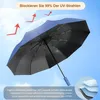 2er Set Automatik Regenschirm UV Schutz Winddicht Produktbild-Vorschau 4