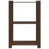 Lagerregal mit 3 Böden Braun 60x38x90 cm Massivholz Kiefer Produktbild-Vorschau 3