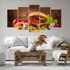 Bild auf Leinwand - Leinwandbild - Hamburger Sandwich - Produktbild-Vorschau 6