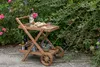 Teakholz Outdoor Garten Servierwagen mit Rollen - bene Produktbild-Vorschau 10