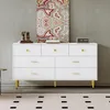 okwish Kommode Sideboard 140*35*76cm mit 7 Schubladen, Produktbild-Vorschau 10