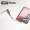 deleyCON 0,5m USB C Kabel Kurz Winkel 90 Grad (60W Produktbild-Vorschau 6