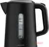 A black electric kettle is shown against a white background. Produktbild-Vorschau