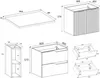 RODAN | Waschbeckenunterschrank - Weiß - 160 cm - Mit Produktbild-Vorschau 7